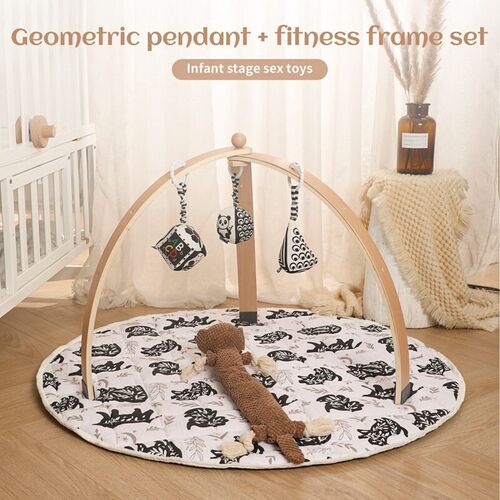 New Wooden Gym Portable Frame Rack?Nordic Baby Baby Activit