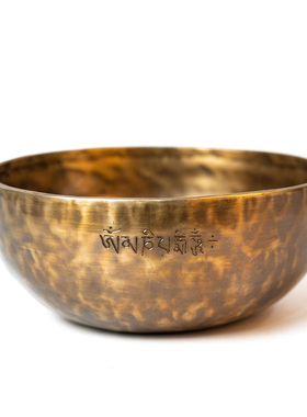 空铜满月颂钵尼泊尔手工钵音碗颂钵音疗冥想静心音钵铜钵盂送教程