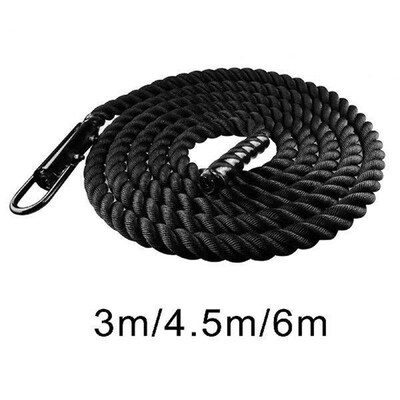 Climbing rope, exercise training, heavy ropes, physical