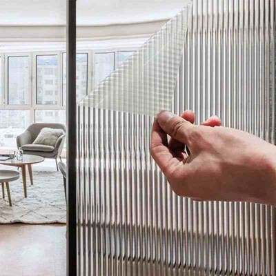Reeded Glass  Window Privacy Film Frosted Window Vinyl 3D De