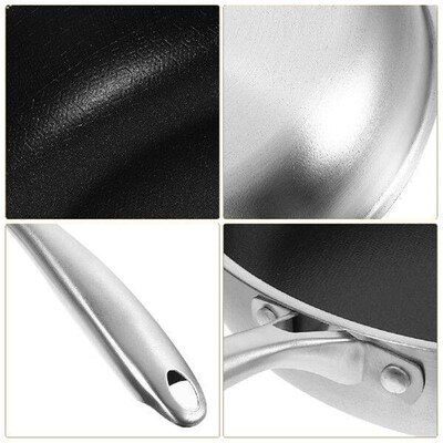 Stainless Steel Omelette Pan Frying for Eggs Pans Wok