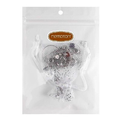 Hemoton 8pcs Colorful Diamonds Glass Hanging Ring Hanging