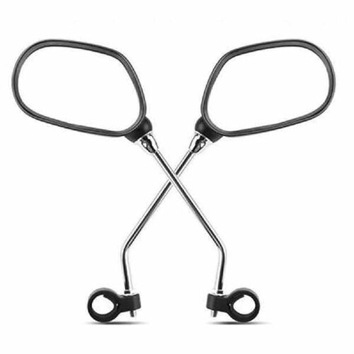 1 Pair Left Right Bicycle Mirrors Rear View Glass Mirror