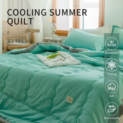 2024 new Japanese polyester cotton quilted summer quilt skin