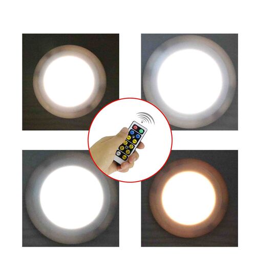 3-color Ice Hockey Lamp White Warm Infrared Remote Control D