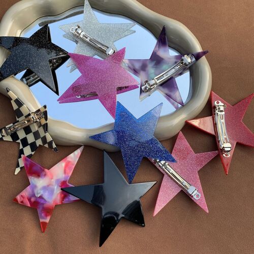 2023 Korean Irregular Pentagram Hair Clip Hairpin for Women