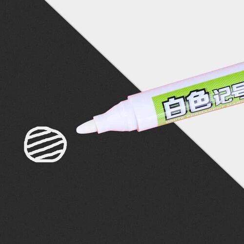 MP2907 White Marker pen Oily Paint Permanent for Metal Leath