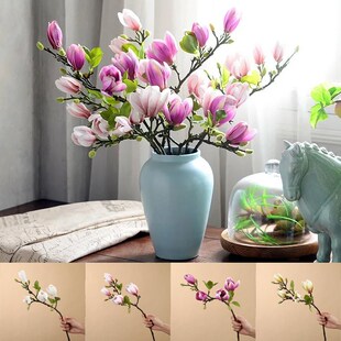 Artificial Magnolia Flower Branch For Home Living Room Decor
