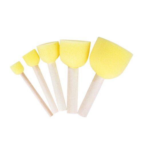Painting sponge seal brush wooden handle round mushroom spon