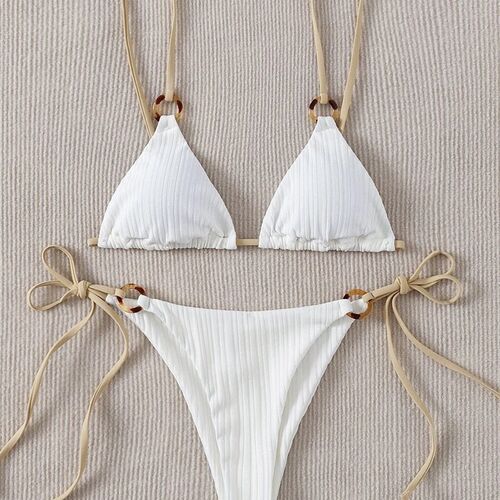 Bikini Set Cute Women Triangle Thong Biquini Swimsuit Swimwe