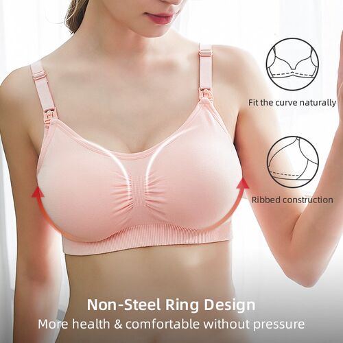 High Quality Plus Size Nursing Bra Breathable Women Breastfe