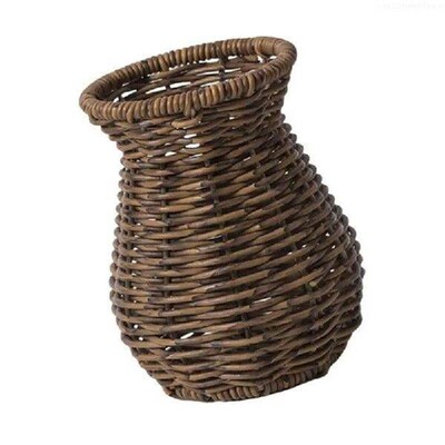 Braided Rattan Vase Durability Dried Flower Vase for Living