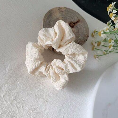 Solid Elastic Scrunchie Hair Ties Rubber Bands for Women Gir