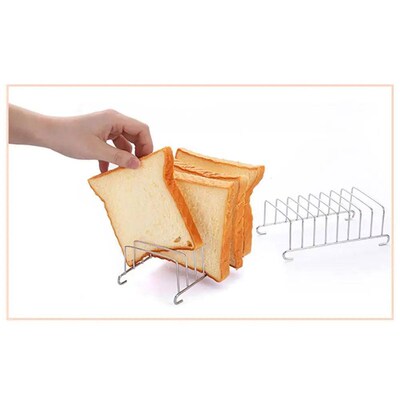 Stainless Steel Bread Rack Toast Loaf Stand Food Restaurant