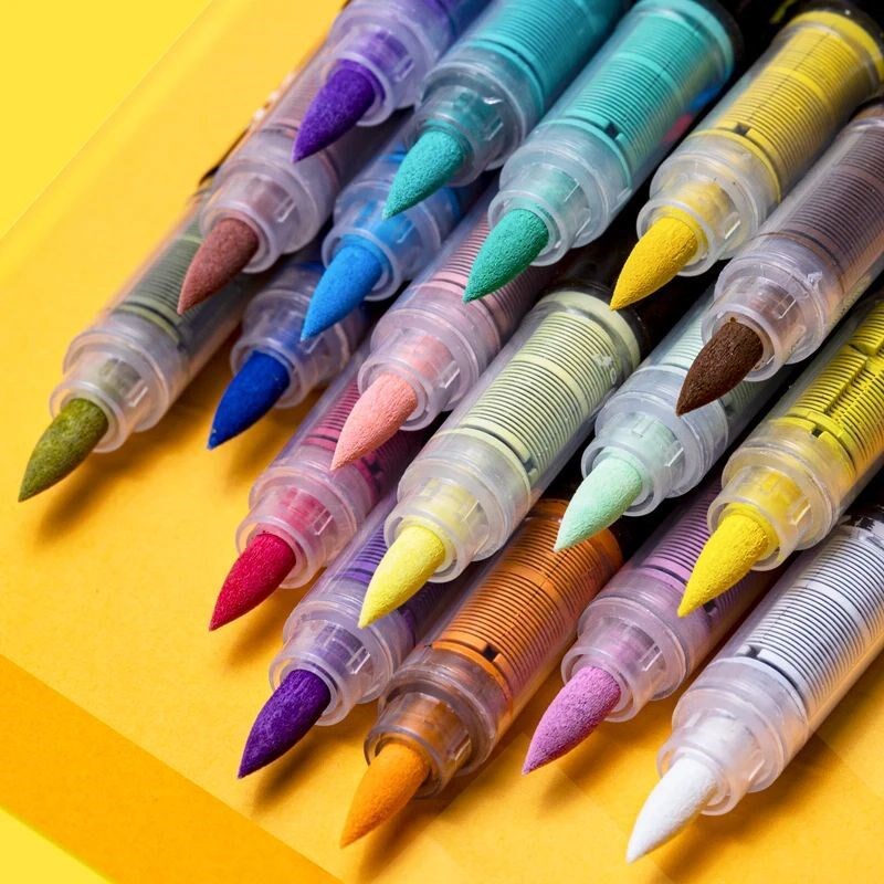 72 Colors Acrylic Markers Brush Pens for Fabric Rock Paintin图片