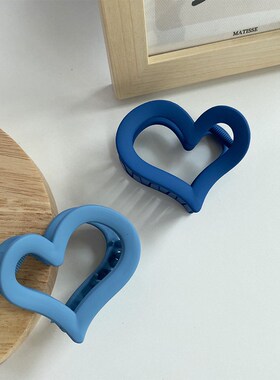 Ins Style Metal Hair Clip Heart Shape Hair Claw Women Girls