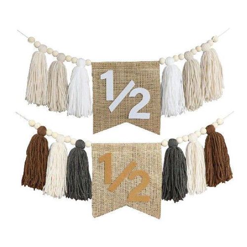 Half Birthday High Chair Banner Kids Room Creative Photo