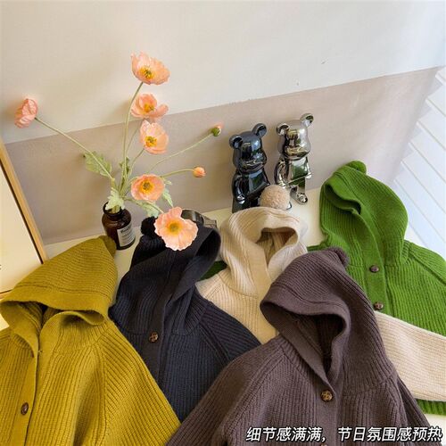 Childrens Clothing 2025 Single-breasted Boys And Girls Hood
