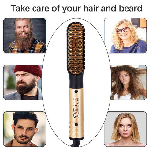 Professional Hair Comb Brush Beard Straightener Multifunctio