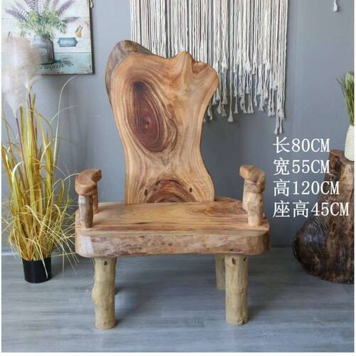 Vintage Solid Wood Furniture Camphor Wood Table Chair Stool