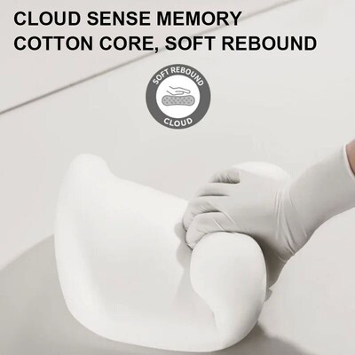 SEAMETAL Car Headrest Pillow Waist Suit 3D Memory Foam Breat