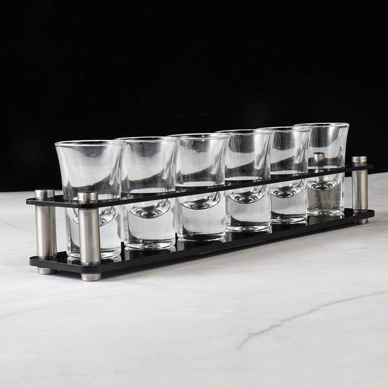 Glass Rack Cocktail Cup Holder Whiskey Cups Tray Acrylic图片