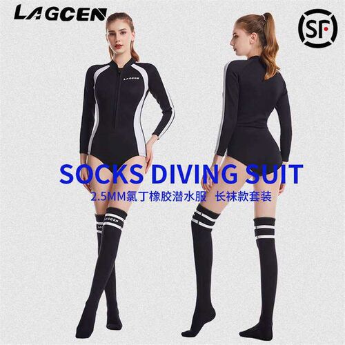 /Langchen Cold-proof Warm One-piece Swimsuit Diving Suit 2.5