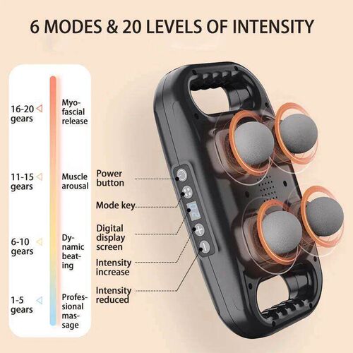 Fascia Gun Four-head Muscle Relaxation Massage Professional
