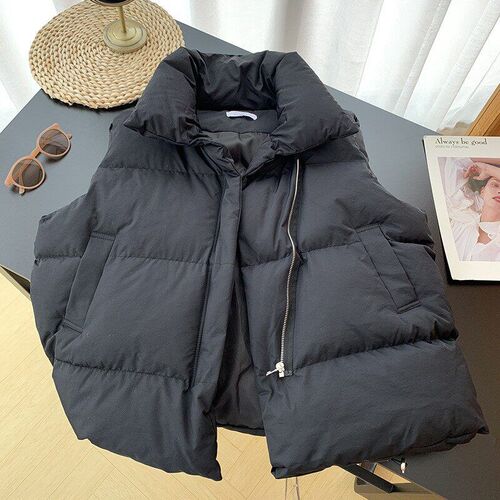 Woman Female Quilted Winter Coat Waistcoat Clothes Womens S