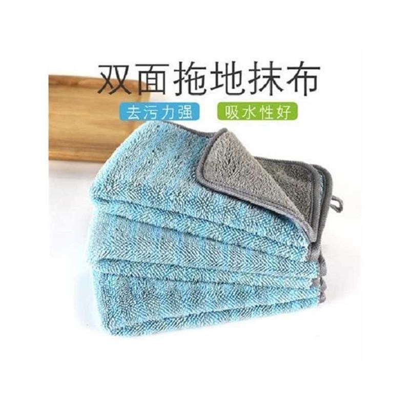 地拖配件夹固式夹板拖布头拖把布拖地毛巾平板拖把替换布吸水加厚图片