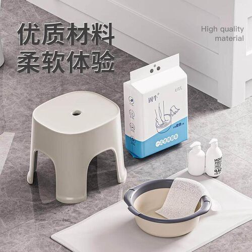 Disposable foot wipes, suitable for both dry and wet use, ha
