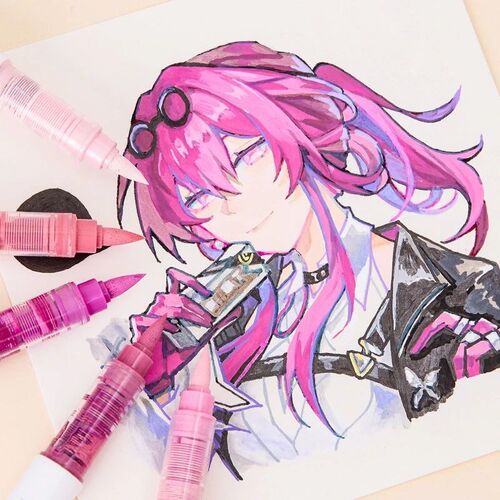 9 Colors/Set Acrylic Paint Art Marker Pen DIY Graffiti Drawi