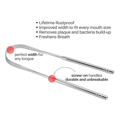 304 Stainless Steel U-Shaped Tongue Scraper Tongue Scraper U
