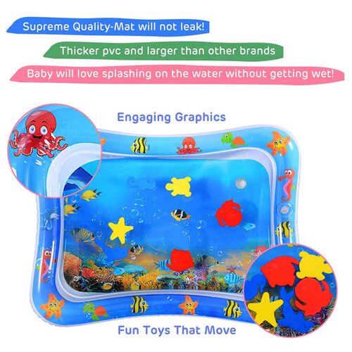 36 Designs Baby Kids Water Play Mat Inflatable PVC Infant Tu