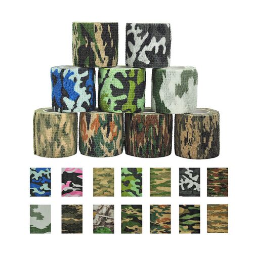 4.8m Hunt Disguise Elastoplast Camouflage Elastic Wrap Tape