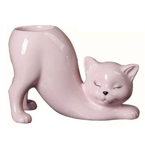 Cartoon Cat Flower Pot Ceramics Succulent Animal Cat Vase