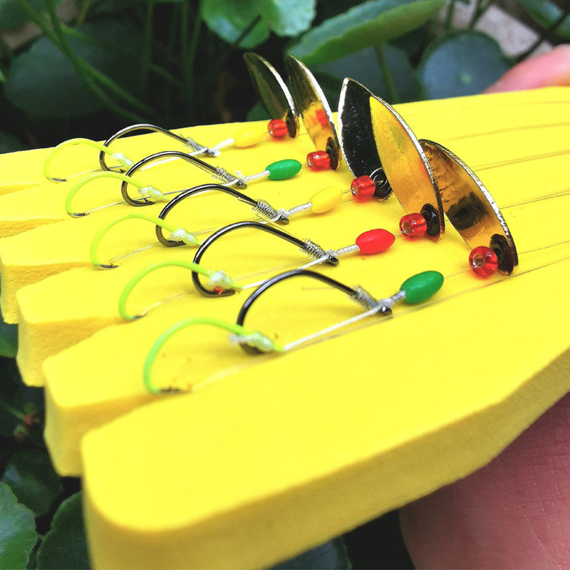 瓜子亮片不伤线装绑好钩白条马口罗飞亮片成品钓组微物路亚饵,户外/登山/野营/旅行用品,路亚饵,淘宝优惠券,粉丝福利购,淘宝优惠卷