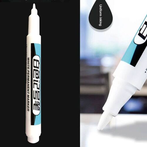1/3/4Pcs White Permanent Paint Pen set for Wood Rock Plastic