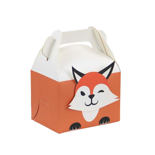 6Pcs/lot Lovely animal candy box Lion Fox Elephant gift box