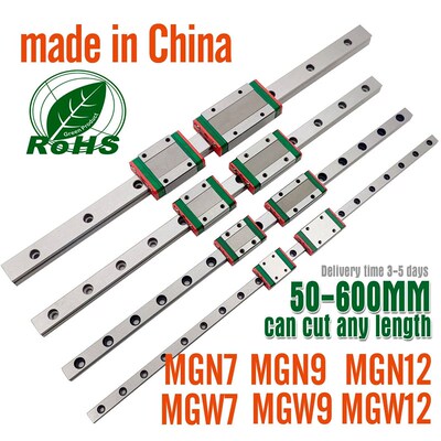1 linear guide+1 carriage 3D Printer part  MGN7C MGN9C MGN12