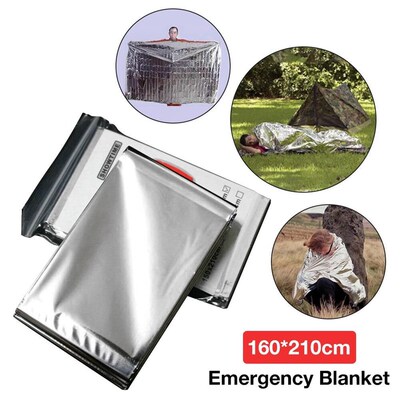 160*210CM Emergency Blanket Tear Resistant Windproof Sun Pro