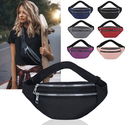 Waist Bag Women Men Waterproof Pocket Fashion Casual Chest H