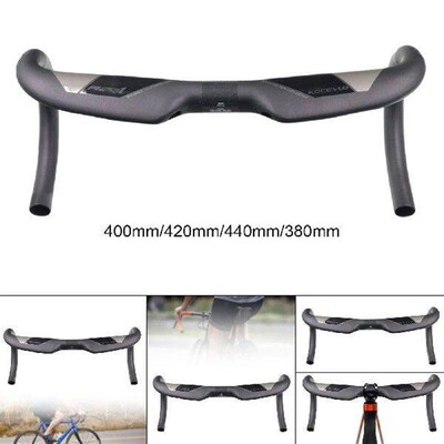 Road Bike Handlebar Bicycle Riser Bent Bar Sturdy Practical