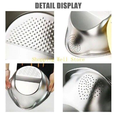 KX4B Rice Washer Strainer Bowl Stainless Steel Drain Basket