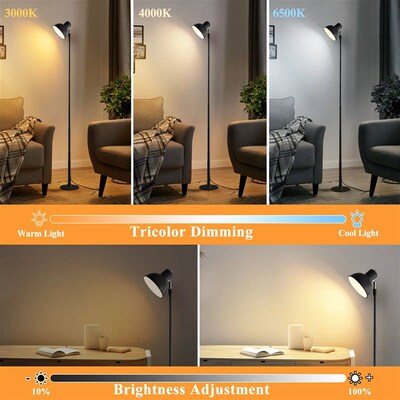 Modern Minimalist Floor Lamp Adjustable Height 3 Color Dimma