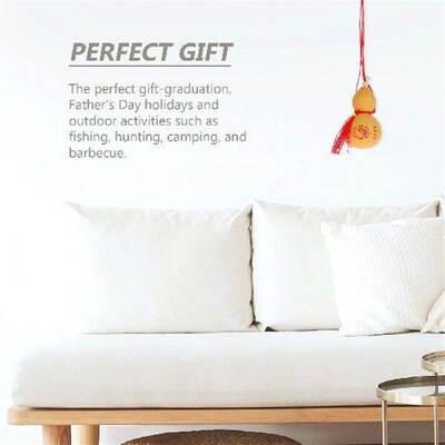 2 Pcs Natural Gourd Pendant Craft Gourds Gift Rearview