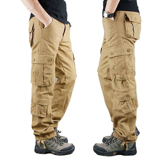 Outdoor Mens Multi-pocket Overalls Robust Wear-resistant tt