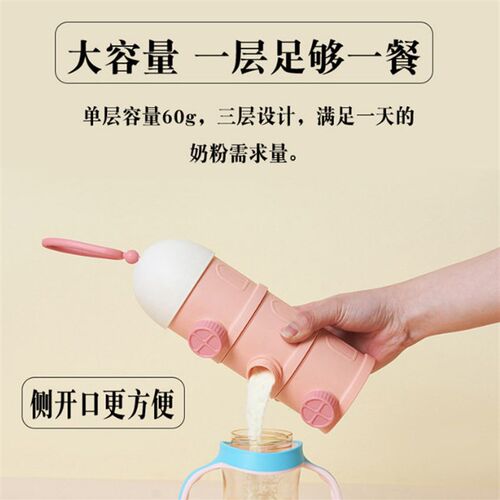 Milk Powder Box Side Opening Large Capacity Baby Food Cartoo