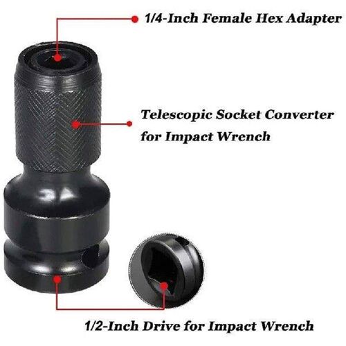 Adaptive Universal Wrench Adapter Socket Ratchet Torque