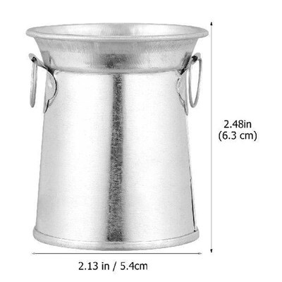 3 Pcs Tin Vase Home Decor Flower Holder Garden Decoration